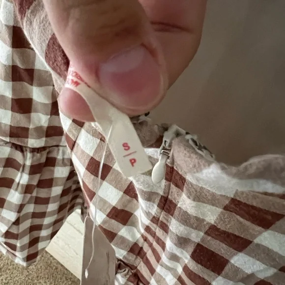 Free People Checkered Halter Midi Dress - Picture 6 of 6